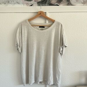 White Prana slouchy t-shirt